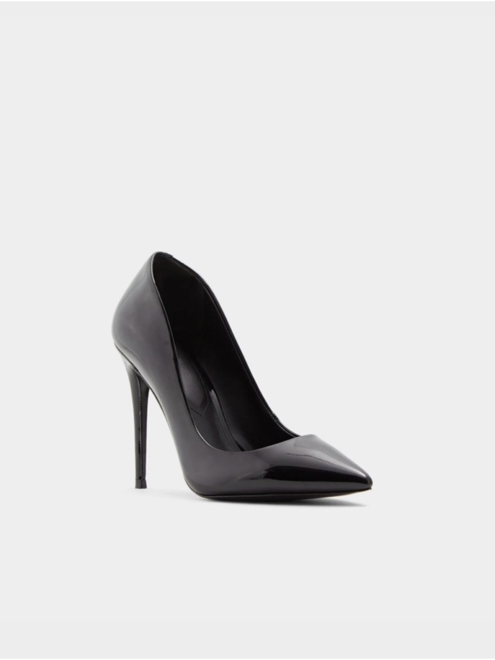 Aldo Black Patent Pointed-Toe Stiletto Pump - Picture 3 of 6